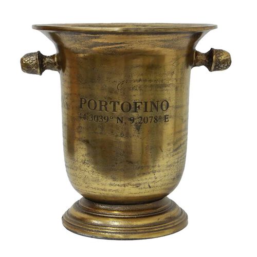 French Country Portofino Gold Champagne Bucket Tall